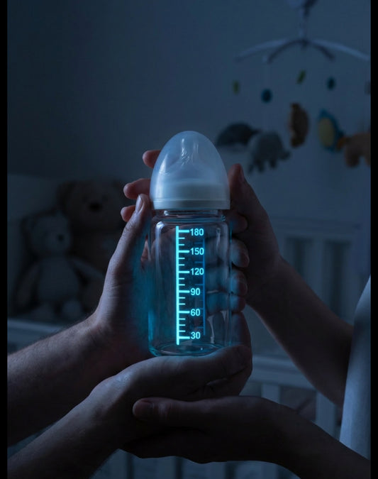 NightGlow™ — Le premier biberon photoluminescent en verre